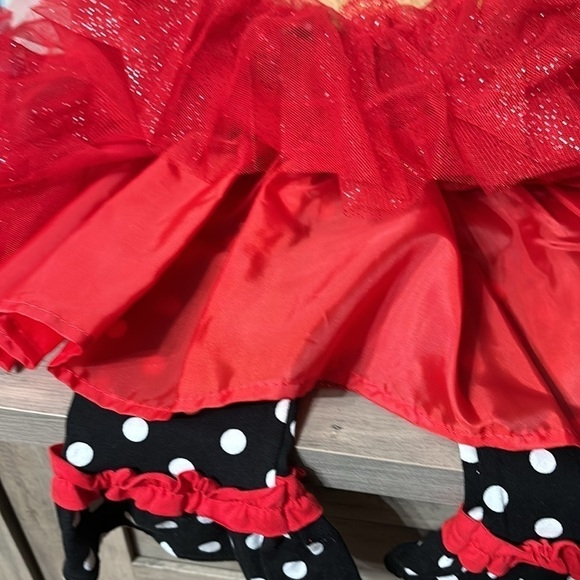 NWT Counting Daisies 2T Reindeer Long Sleeve &  Polka Dot Leggings With Ruff… - Picture 7 of 11